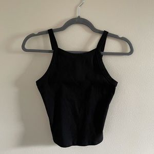Garage Black Cropped Tank Top